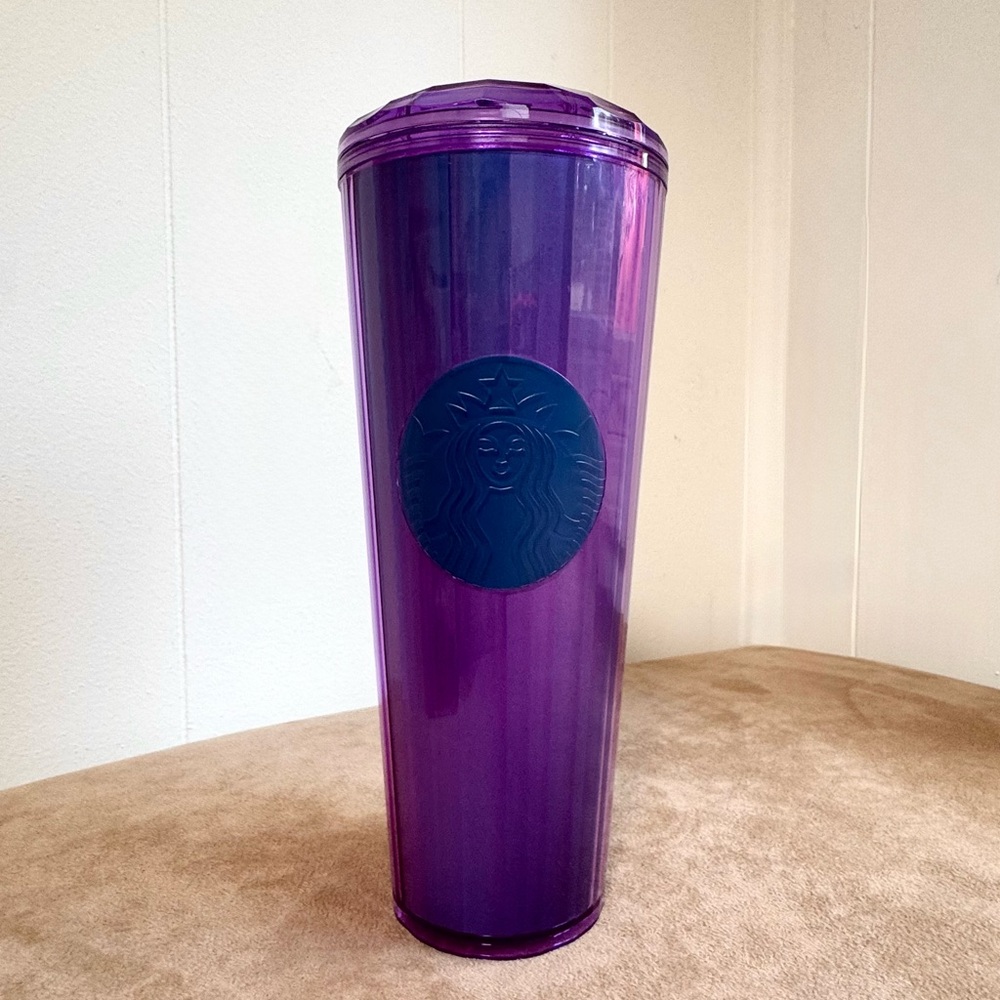 Starbucks Summer 2022 Purple Kaleidoscope Dome Top Cold Tumbler Venti NO STRAW